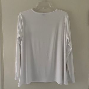 White Long Sleeve Old Navy Luxe T-Shirt Size M